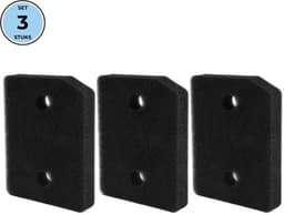 Bramokava 3x Filter geschikt voor Miele Droger 9164761 - 210 x 155 x 30 mm - Spons Foam Schuimfilter — thumbnail 1