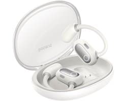 Baseus Eli Sport 1 | Open-Ear Oordopjes | Met Nekband | Sport Oordopjes | Geschikt voor Hardlopen, Wielrennen, Reizen, etc | Waterdicht IPX4 | Draadloze Oortjes | Stellar Wit