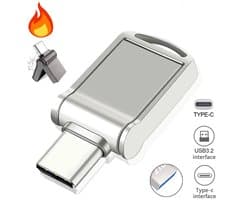 512GB USB Stick USB 3.2 Type-C & USB-A – Hoge Snelheid Flash Drive Geheugenstick voor Smartphone, Laptop, PC – Externe Opslag, Back-up, Bestanden Overzetten – Nieuw 2025