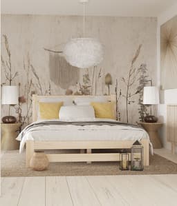 Parwood - Nebraska Serie - Houten Bed - 160x200 - Scandinavisch Dennenhout — thumbnail 1