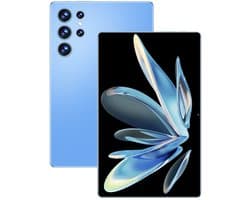 2025 5G Nieuwe 10,36 Inch Tablet Android met 12GB RAM, 256GB ROM, Android 12000mAh Batterij, 16MP + 32MP Camera, 10-Core, Dual Sim Netwerk, Bluetooth - blauw