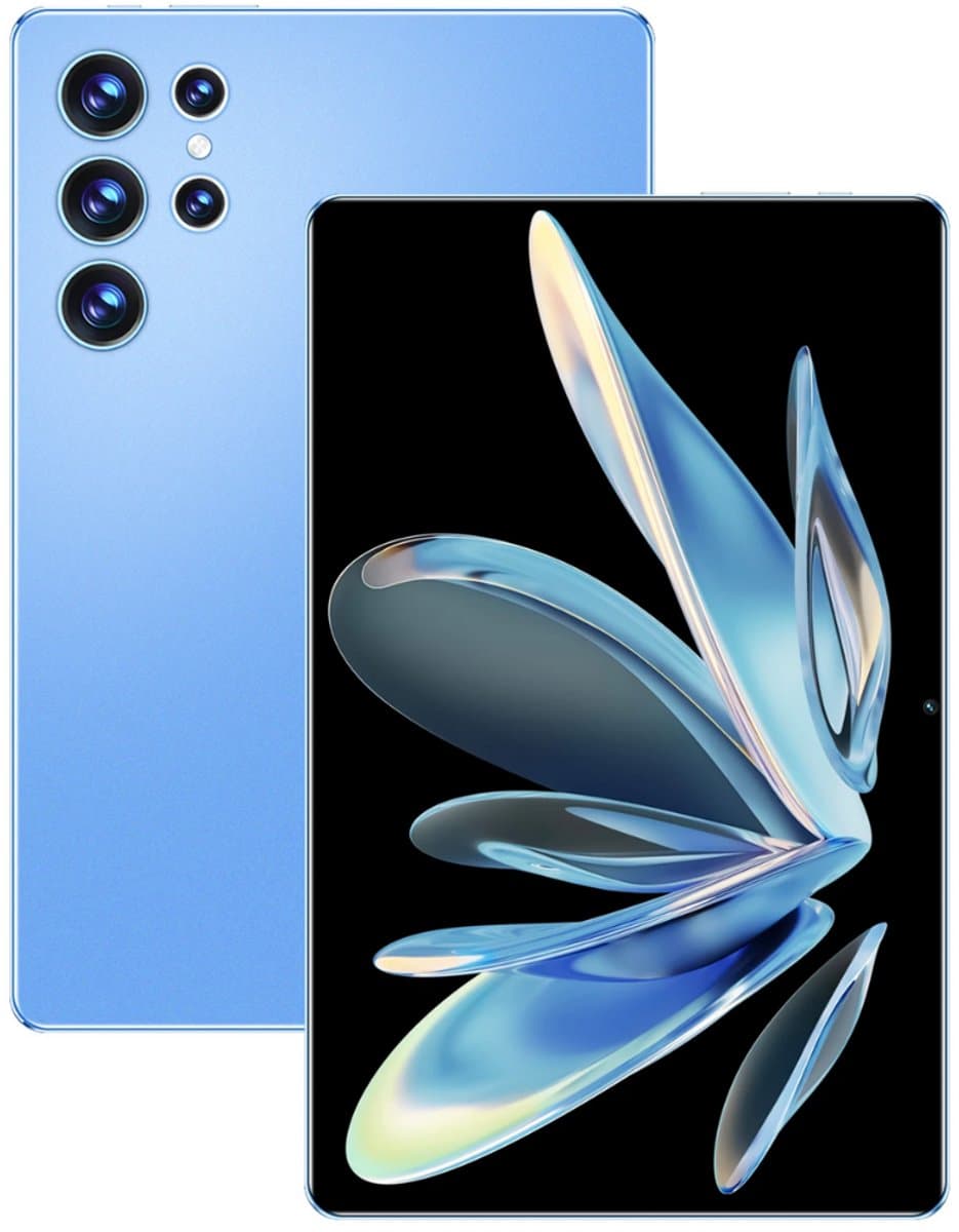 2025 5G Nieuwe 10,36 Inch Tablet Android met 12GB RAM, 256GB ROM, Android 12000mAh Batterij, 16MP + 32MP Camera, 10-Core, Dual Sim Netwerk, Bluetooth - blauw — afbeelding 1
