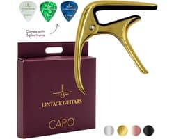 Universele Gitaar Capo - Metallic Goud - Capo Gitaar - Capo Akoestische / Klassieke / Elektrische gitaar