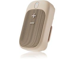 Caliber Draagbare Bluetooth Speaker – Mini Speaker Clip - Handsfree bellen - TWS - Waterdicht - Lichtgewicht - Beige (HPG101BE)