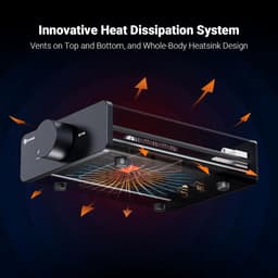 Fosi Audio V3 300W Klasse D Stereo Versterker, Compact Ontwerp met Geavanceerde Warmteafvoer met 48V5A Voeding — thumbnail 3