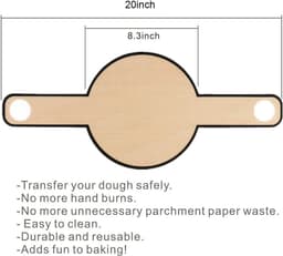 2 stuks Bakmat voor Nederlandse Oven - Broodslinger - Multifunctionele - Siliconen- Sling-bakmat met lange handgreep - Broodbakmat - Herbruikbare -Geschikt voor airfryer, oven en magnetron - 54,5×21 cm - Zwart — thumbnail 8