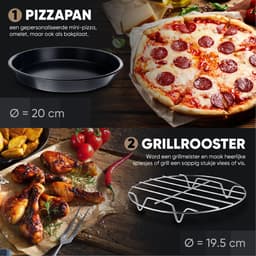 VAIVE Heteluchtfriteuse Accessoires Set - Geschikt voor alle Airfryer XL en XXL - ⌀ 20 cm — thumbnail 5