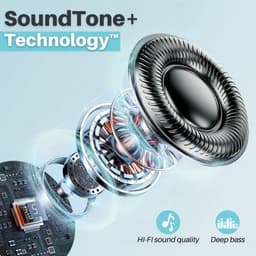Soundtrex Display Draadloze Oordopjes - Bluetooth Oordopjes – Oortjes draadloos - Active Noise Cancelling - LED Display - Bluetooth 5.3 – Zwart — thumbnail 3