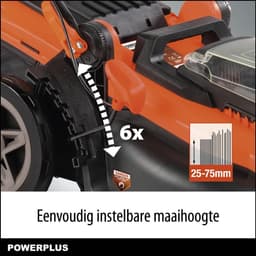 Dual Power Accu-grasmaaier POWDPG75610 - 40 V, 420 mm Ø grasmaaier, zonder accu en lader, met grasopvangbak en achteruitworp — thumbnail 5