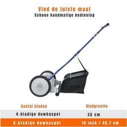 Thuys – Luxe Handmaaier – Kooimaaier – Grastrimmer – Blauw — thumbnail 2