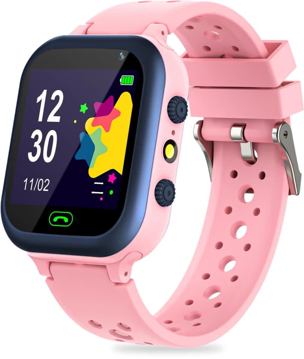 Ohome Smartwatch kinderen - Horloge Kind - Kinder Smartwatch - Tracker voor Kinderen - Kinderhorloge Jongen en meisjes - Roze — afbeelding 1