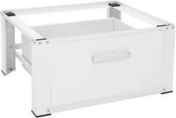Wasmachine Verhoger - Wasmachine Verhoger met Lade - Wasmachine Sokkel Met Laadcapaciteit tot 150 KG - Wasmachine Kast - Wasmachine Ombouw – Wasmachineverhoger - 63 x 54 cm - Wit — thumbnail 5