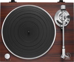 Audio-Technica Handbediende Bluetooth Platenspeler met Riemaandrijving AT-LPW50BTRW - Palissanderhout - draaitafel — thumbnail 4