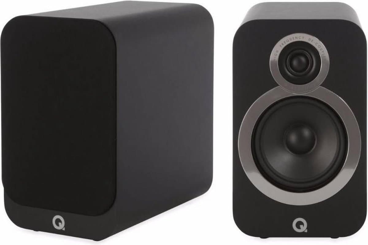 Q Acoustics 3020i - Boekenplank Luidspreker - Mat Zwart (per paar) — afbeelding 1