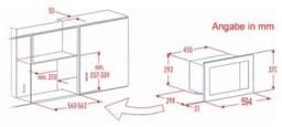 Silva Schneider EBM-G 880E Zwart, Roestvrijstaal Grill-magnetron Ingebouwd 17 l 700 W — thumbnail 5