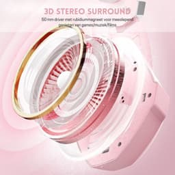 StayPowered Gaming Headset - Ultiem Surround Sound - Noise Cancelling Microfoon - Comfortabel en Duurzaam - Multiplatform Compatibel - RGB LED Verlichting - Stevige Gevlochten Kabel - Roze - Levering Sneller dan Aangegeven! — thumbnail 3
