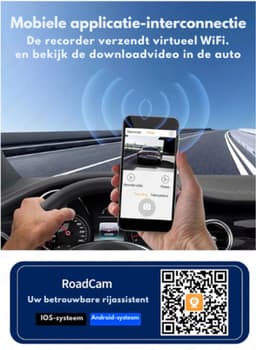 DrPhone DC19 4K Dash Cam ADAS Draadloze Carplay & Android Auto DVR - 5G WiFi – GPS Navigatie – 10.26 Inch Scherm – Achteruitrijcamera - Dashboard Video Recorder — thumbnail 2