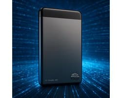 Dutch Wanted Draagbare HHD Externe Harde Schijf - 2TB Opslag - Snelle writing speed - Plug and play - Portable storage - Opslag extern pc of laptop - USB 3.2 - Snelle Harde schijf expansion