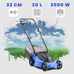 Elektrische grasmaaier 1200 W met 34 cm maaibreedte en 30 liter grasopvangmand — thumbnail 2