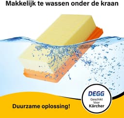 DEGG® - Vouwfilter Geschikt voor Kärcher - Vlakfilter - WD4, WD5 en WD6 - MV4, MV5 en MV6 - Vervangt: Kärcher 2.863-005.0 - Platte Vouwfilters - Premium Kwaliteit - 2 STUK(S) — thumbnail 5
