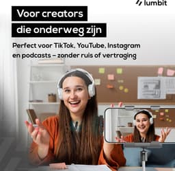 Lumbit® Pulse Go - Draadloze Microfoon - Lavalier Microfoon - Dasspeld Microfoon met Oplaadcase - Microphone - Podcast - USB-C/Lightning - 32kHz - 20M Bereik - Plug & play - 2 Stuks - Voor Apple & Android - Incl. Windkapjes — thumbnail 2