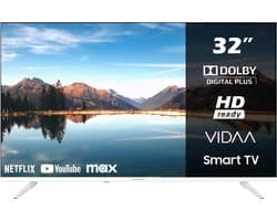 Horizon Smart TV 32 inch - LED Televisie - Diamant Serie HD - WiFi - Netflix - Frameless Slim Design - Wit