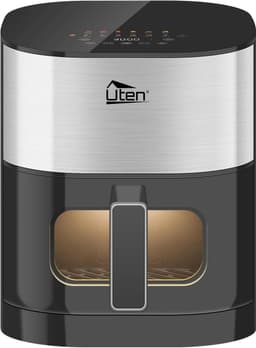 Uten Airfryer XXL 200E - Dual Blaze Technologie - Hetelucht friteuse - 5.5 liter - 14 programma's - 40ºC tot 200ºC - PFAS vrij - 2000W - Zilver — thumbnail 10