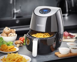 Monzana Heteluchtfriteuse - 3,6 liter 1500W 6 Programmas - Zwart — thumbnail 4