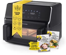 Rachs KOCHWERK Vario-dubbelkamer heteluchtfriteuse 9 L | Airfryer met splitsbare kamer, touchscreen & 8 programma’s | Vetarm frituren zonder olie | 2700 W Smart-Cook functie — thumbnail 1