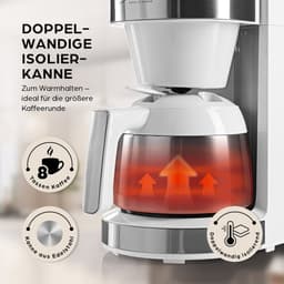 Barista koffiemachine met digitaal touchdisplay 800W wit met bonenmaler + thermoskan — thumbnail 3