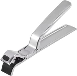 1 stuk - Komklem - Anti-verbrandings klem - RVS bordklem - Multifunctionele keukentang - Bakplaat Klem - Geschikt voor Airfryer, stoompan, pan en kom, oven - 18,5*2,5*6cm (zilver) — thumbnail 1