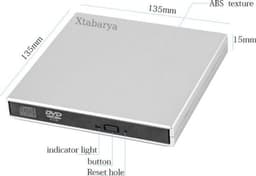 CD-ROM Speler Externe Dvd Usb 2.0 DVD-ROM Drivecd Rw  Optische Drive Recorder Draagbare Voor Macbook Laptop Computer Pc Windows 7/8 — thumbnail 3