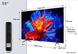 TCL 55P8K - QLED Smart TV - 55 inch - 4K Ultra HD - AiPQ Pro - Google TV — thumbnail 1