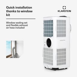 Klarstein mobiele airconditioner met luchtafvoerslang, 5-in-1 airconditioner, ventilator, luchtontvochtiger, luchtreiniger & nachtmodus, app-bediening, kleine & draagbare airconditioner voor thuis & op kantoor, 10000 BTU,9 kW voor 42 m² 50 dB — thumbnail 4