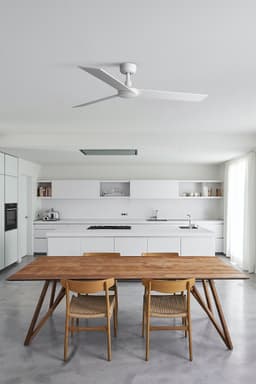 Faro Barcelona Rudder L plafondventilator wit essen 132 cm - hout - stille werking - geschikt voor slaapkamer - ruimtes tot 28m2 — thumbnail 3