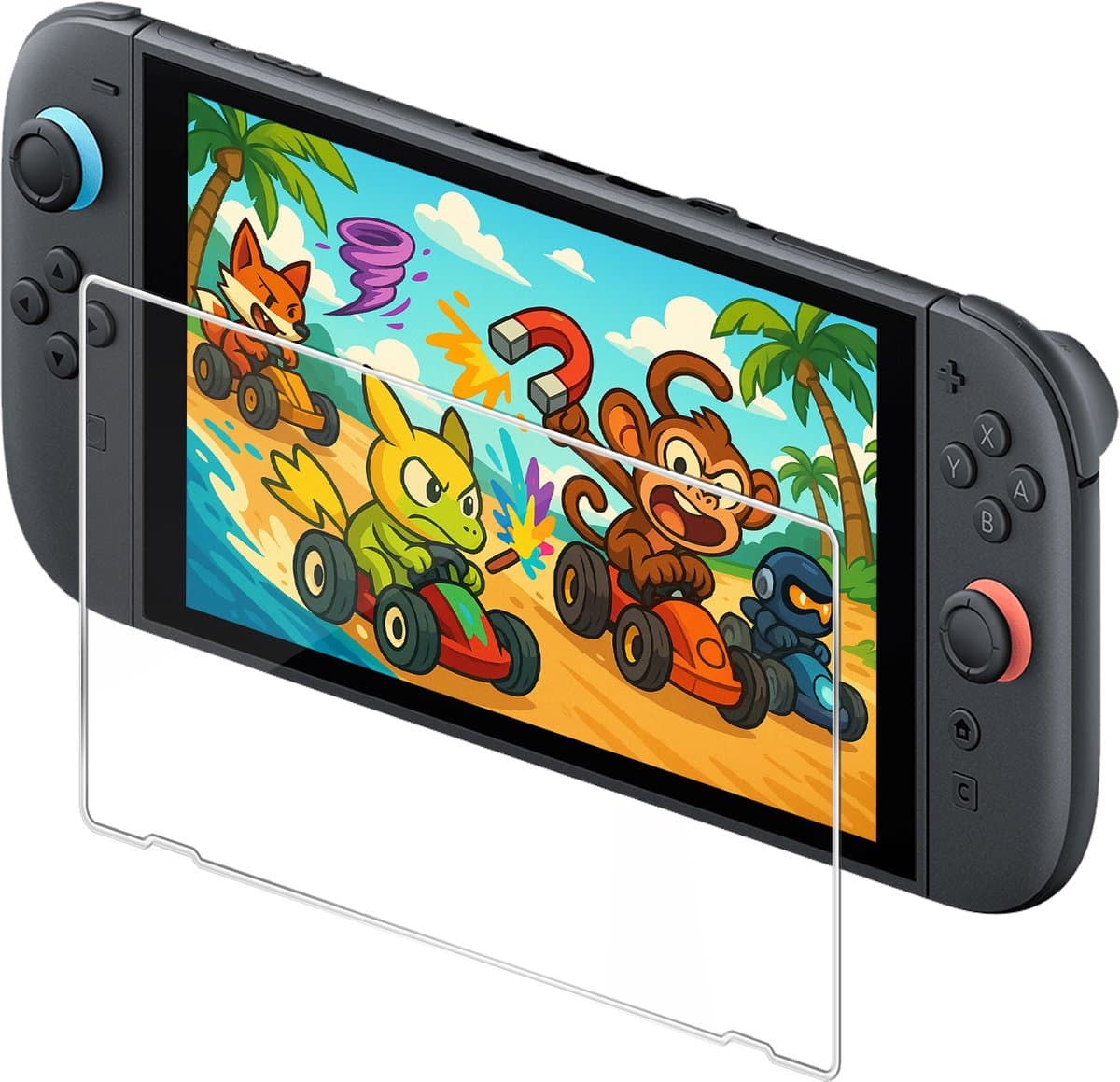 Screenprotector Geschikt voor Nintendo Switch 2 Bescherm Glas Screen Protector — afbeelding 1