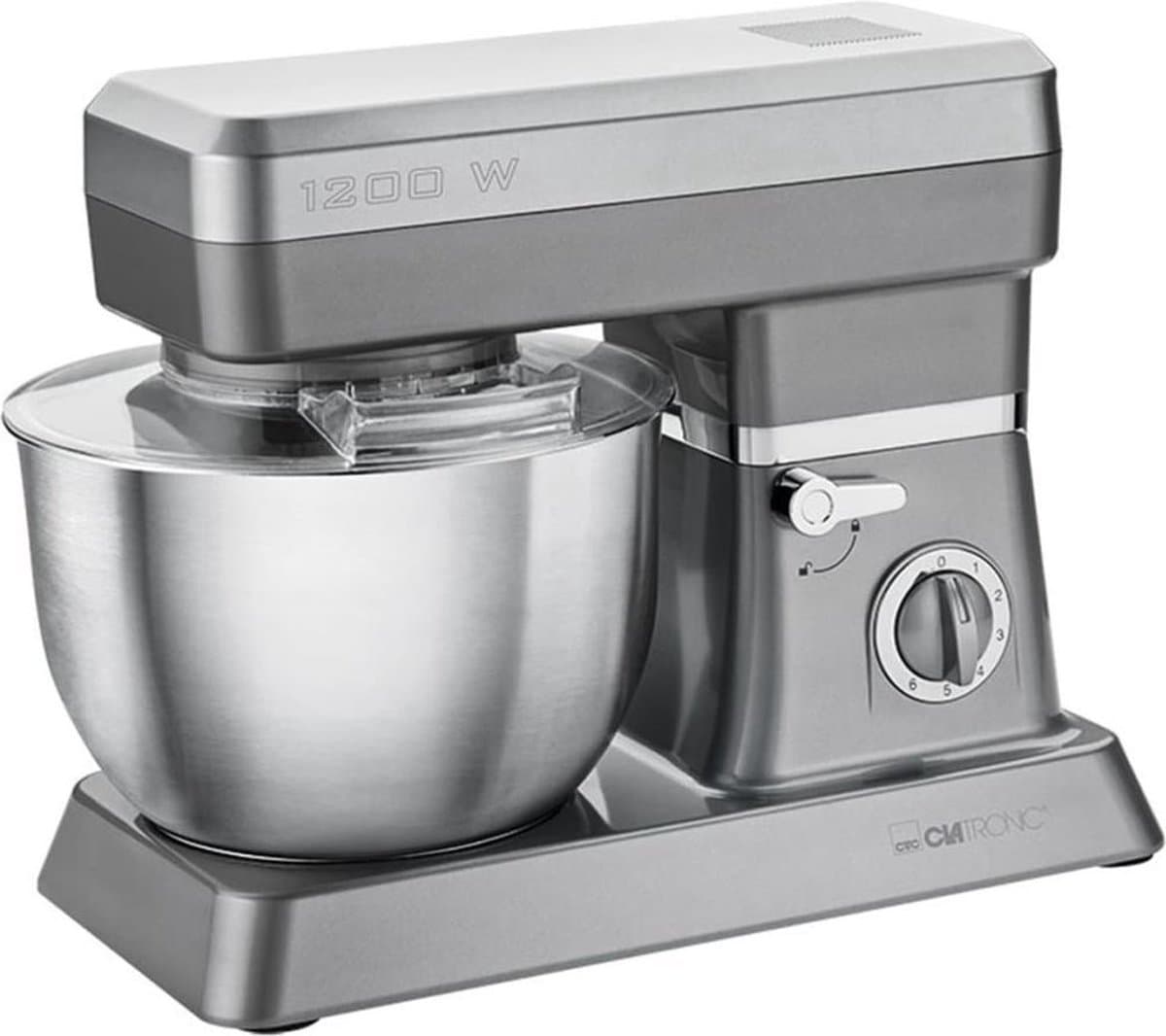 Clatronic KM 3630 - Keukenmachine - Kneedmachine - 1200 Watt - XXL - Titan — afbeelding 1