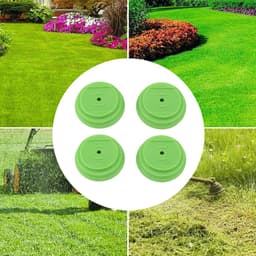 Mmgoqqt 4-Stuks Grasmaaier Beschermkap Set - Groene Basisplaat Met Pakkingen En Moeren - Grasmaaier Vervangingsonderdelen Tuingereedschap Accessoires — thumbnail 3