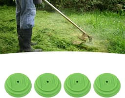 Mmgoqqt 4-Stuks Grasmaaier Beschermkap Set - Groene Basisplaat Met Pakkingen En Moeren - Grasmaaier Vervangingsonderdelen Tuingereedschap Accessoires — thumbnail 4
