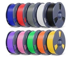 10 kg PLA Plus Filament Bundle - Meerkleurig 1,75 mm voor 3D-printers