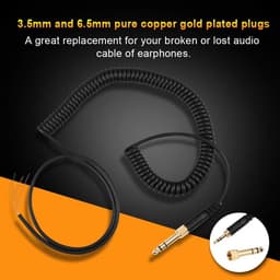 Verloopsnoer met 3.5mm en 6.5mm Plug voor Hoofdtelefoons — thumbnail 1