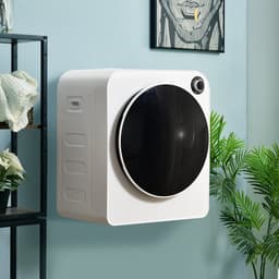 Re-purelife® Compacte Wasdroger met Afvoer voor Kleine Ruimtes - 3 kg Capaciteit - 5 Programma's - Energieklasse G - Geschikt voor Opbouw of Opstelling - Stille Werking - 49x39x59 cm - Wit — thumbnail 7