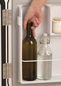 CREATE - Koelkast in retrostijl - Zwart - Handvat Gebroken wit - FRIDGE RETRO 48L — thumbnail 6