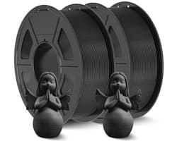 ABS Filament 1.75 mm Zwart - 2 kg - Anti-Warping en Hoge Impactbestendigheid voor 3D Printers