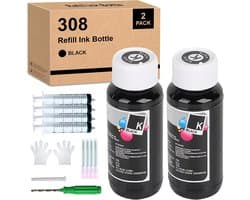 Navulverpakking Zwarte Printerinkt voor 308 / 308XL Patronen