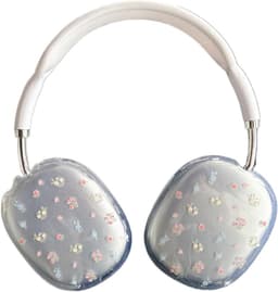 Transparante schokbestendige hoes voor AirPods Max met kleurrijk bloemenontwerp — thumbnail 1