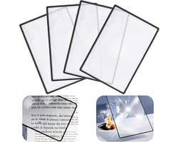 3x Vergrootglas met Licht voor Lezen - Vergrootglas met Frame voor Senioren en Kleine Letters