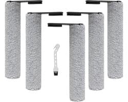 5x Borstelrol - geschikt voor Tineco FLOOR ONE S7 PRO - FLOOR ONE S6 - FLOOR ONE SWITCH S6 - FLOOR ONE SWITCH S7 - FLOOR ONE S7 COMBO - FLOOR ONE S7 FLASHDRY Stretch draadloze stofzuiger reserveonderdelen - met reinigingsborstel