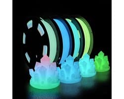 3D Printer Filament Bundel Glow in the Dark PLA 1.75mm, Diverse Kleuren