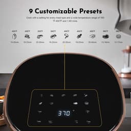 Compacte 9-in-1 Airfryer 3,6L met Digitale Touchscreen en 9 Programma's - Zwart — thumbnail 5